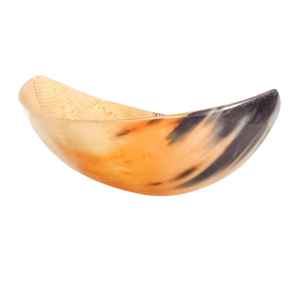 High Quality Buffalo Horn Salad Bowl Eco-Friendly Animal Shape Cow Ox Horn Serving Mixing Bowls Rounded <b>Dinnerware</b> - Product Image 3