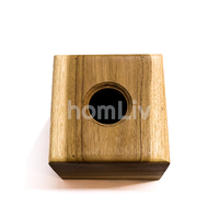 Boîte à mouchoirs carrée moderne faite à la main, porte-serviettes 12x12x10cm, HomLiv, matériau naturel durable, décoration de salle à manger pour mariage