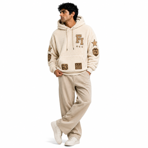 Sudaderas con Capucha Extra Grandes para Hombre de Alta Calidad, con Parches Personalizados y Logotipo Bordado, Ropa Casual de Invierno, Proveedor Mayorista - Product Image 4