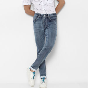 กางเกงยีนส์เดนิมผู้ชายฮิปฮอปขายส่ง คุณภาพสูง ระบายอากาศได้ดี กางเกงยีนส์เดนิมผู้ชายสั่งทำได้ บริการ OEM - Product Image 4