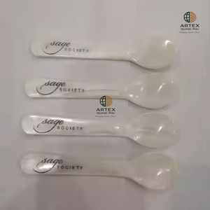 Cuchara de caviar hecha a mano con nácar natural blanco, cuchara de lujo ecológica ARTEX QUANG PHU - Product Image 2
