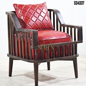 Chaise industrielle moderne en bois blanc, fabriquée à la main, pour hôtels et restaurants commerciaux, design de chambre à coucher, provenant du Rajasthan Suren Sapce - Product Image 1