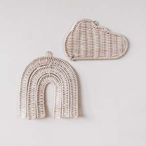 Wholesale Rattan <b>Wall</b> <b>Decor</b> Cloud Shape for Children Natural Boho Wicker <b>Nursery</b> Kid <b>Decor</b> and Toys Made by King Craft Viet - Product Image 1