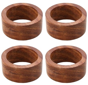 Decorative <b>Tabletop</b> Restaurant Napkin Ring Holder Designer Tableware Napkin Holders Luxurious Design Custom Round Napkin Ring - Product Image 1