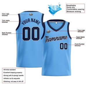 Meilleur design de maillot de basketball personnalisé, dernier uniforme brodé avec caractéristiques respirantes et grandes tailles, techniques d'impression - Product Image 3