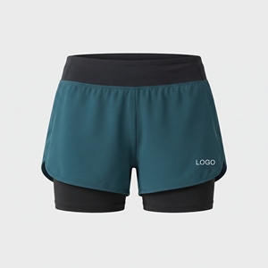 Custom Women's Lightweight Running <b>Shorts</b> 2 in 1 Fitness Gym Workout Yoga <b>Shorts</b> with Inner Lining Pocket Sportswear - Product Image 4