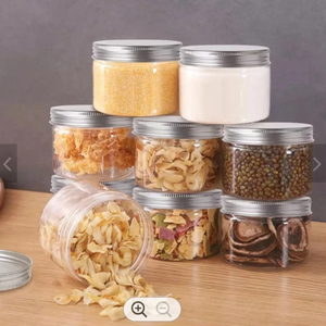 Bocaux en plastique PET en gros avec couvercles à vis, forme cylindrique, grande capacité, pour stockage alimentaire, avec différents types de couvercles - Product Image 6
