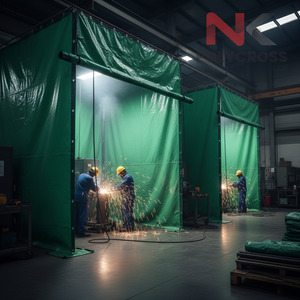 Bâche de protection contre la poussière pour entrepôts et ateliers, rideau imperméable pour la séparation des espaces industriels, utilisation dans les zones de fabrication - Product Image 3