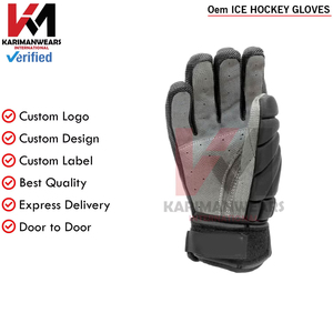 Guantes de Hockey con Logotipo Personalizado, Ajuste Flexible, Guantes Protectores para Entrenamiento, Partidos y Deportes, Suministro OEM - Product Image 3