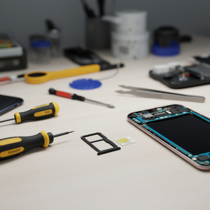 Bandeja para tarjetas Sim y Micro SD para Xiaomi Pocophone F1, color negro - Product Image 2