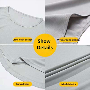 <b>Men</b>’s Cotton Sleeveless Gym Tank Top Breathable Fitness Running Workout <b>Singlet</b> Lightweight Summer Activewear Bulk Supply - Product Image 3