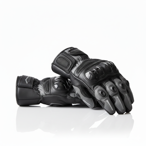 Gants de motocross à protection haute performance avec protection des phalanges |   Cuir de vachette respirant enduit de polyuréthane |   Anti-abrasion - Product Image 5