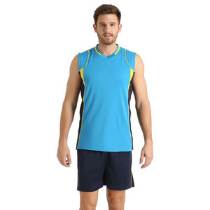 Ensemble d'uniformes de volley-ball personnalisés sublimés, directement de l'usine, respirant, léger, 100% polyester, vêtements d'entraînement pour équipe, hommes et femmes - Product Image 1
