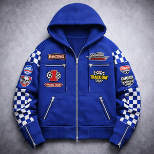 เสื้อฮู้ดซิปสำหรับนักขี่จักรยาน แบบ ODM ปักลาย แห้งเร็ว เป็นมิตรกับสิ่งแวดล้อม แฟชั่นฤดูใบไม้ผลิ โลโก้ 3 มิติ นูน  แบบเรียบง่าย สวมใส่สบาย - Product Image 3