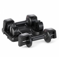 HIPERLION Ensemble d'haltères réglables 12,5 lb en acier de haute qualité, design ergonomique pour la musculation à domicile ou en salle de sport commerciale