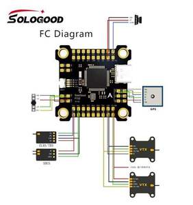 Sologood STM32F722กอง F722 ICM42688P ควบคุมการบิน4in1 60A BLHELI_S ควบคุมการบินสำหรับ FPV RC - Product Image 5