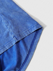 T-shirt Oversize Tendance Personnalisé avec Logo Imprimé sur le Devant, 100% Coton Jersey, Coupe Boxy, Épaulettes, Écologique, Streetwear Décontracté, 350g - Product Image 5