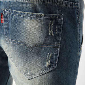 Pantalones Vaqueros Ajustados y Elásticos para Hombre, Estilo Casual, de Algodón, para Exteriores - Product Image 5