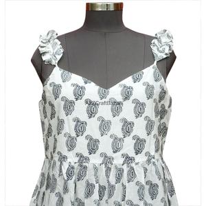 Casual V-neck Sleeveless Midi <b>Dress</b> With Paisley Print <b>Elastic</b> Waist Loose Fit Cotton Cotton Fabric Summer <b>Dress</b> - Product Image 5
