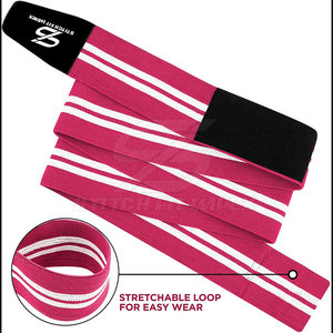 Gym <b>Knee</b> Wraps for Squats Strong Elastic Support for Workout Training Comfortable Fit for Daily <b>Exercise</b> Use - Product Image 2