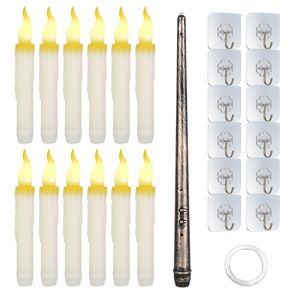 12 Velas LED Flotantes sin Llama, Funcionan con Pilas, Luz Cálida Parpadeante para Decoración de Ventanas - Product Image 5