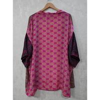 Kimono Corto Étnico de Seda con Parches, Hecho a Mano en India, Chaqueta de Seda, Estilo Boho, Ropa de Verano para Mujer
