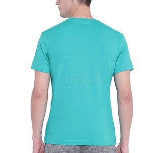 Camiseta Ligera Informal de Color Sólido para Hombre, 100% Algodón, Tejido Transpirable de Alta Calidad y Ecológico, Precio Bajo - Product Image 3