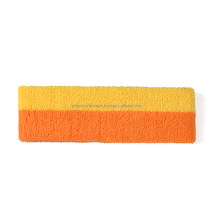 Bandeau de sport orange jaune fin en coton antidérapant - Product Image 3