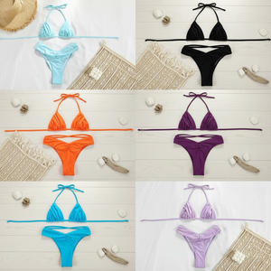 ชุดว่ายน้ำบิกินี่แบบกำหนดเองสำหรับผู้หญิงเซ็กซี่ ชุดชายหาดหลากสีสำหรับผู้หญิง ชุดบิกินี่ระดับไฮเอนด์สำหรับสุภาพสตรี ขายส่ง - Product Image 1