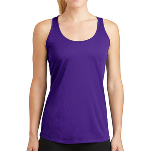 High Quality Women Tank <b>Top</b>-Cotton Bamboo Quick Dry & Breathable Front Logo Gym Style Solid Color Knitted Breathable Casual Fit - Product Image 3