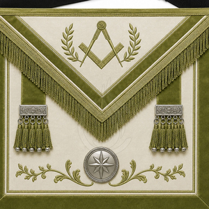 Badge Maçonnique de Maître à Coudre, Broderie 3D, Matière Soie/Velours, Personnalisé, Ajustement Confortable pour Cérémonies et Réunions - Product Image 6