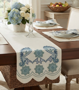 Chemin de table classique de qualité supérieure, couleur unie, pour la salle à manger et la table centrale, chemin de table décoratif pour la décoration de la maison, en vente - Product Image 5