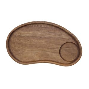 Plateau de service rectangulaire en bois, design minimaliste, fait main, bois poli, pour thé et en-cas, plateau pour la maison et les restaurants - Product Image 6