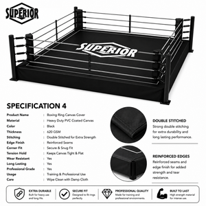 Nouveauté : Tapis de ring de boxe de haute qualité, imperméable et résistant à l'usure, avec logo et dimensions personnalisés - Product Image 4