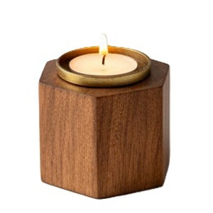 Best Selling Wooden <b>Tea</b> <b>Candle</b> Holder Perfect for Wedding Rustic Decor Piece and Party Decoration Customize Size Shape - Product Image 4