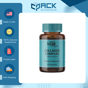 Cápsulas de Colágeno Multi-Péptidos para Mujeres, Hechas en EE. UU., 5 Tipos I, II, III, V, X, Bovino, Marino, para Piel, Cabello, Uñas y Articulaciones, OEM, 90 Cápsulas - Product Image 2