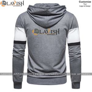 เสื้อฮู้ดผู้ชายไซส์ใหญ่ แขนยาว ผ้าฟลีซ คุณภาพสูง ไม่หด ไม่ยับ ระบายอากาศได้ดี เป็นมิตรกับสิ่งแวดล้อม สำหรับฤดูหนาว แบบสั่งทำ - Product Image 2