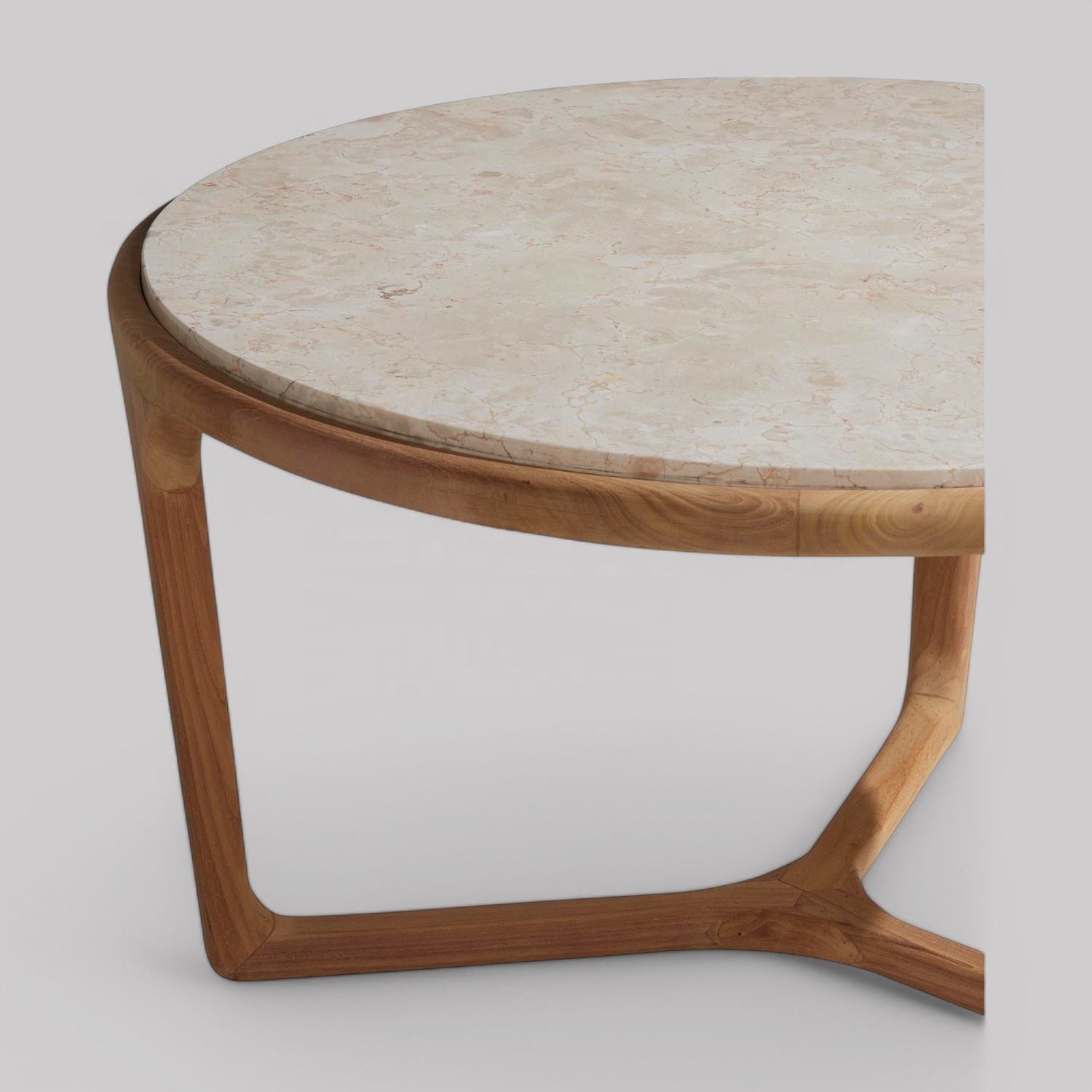 Fine Sanded Teak A with MArble Top