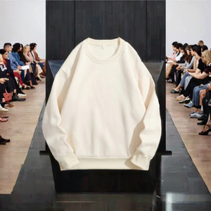 Sudadera de mujer de secado rápido, elegante y a la moda, estilo oversize, hombros caídos, cuello redondo. - Product Image 4