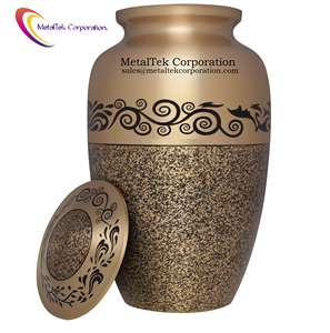 Modern Style Adult Cremation Urns New Design Textured Paint <b>Memorial</b> Ashes Jars Wholesale Funeral Supplies Metal Decorative Urns - Product Image 6
