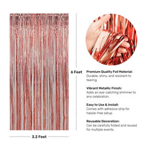 Kit de Decoración Premium para Futuro Novio |   48 Globos de Corazón en Color Oro Rosa y Blanco |   Cinta para el pelo con diseño de banderín/cortina - Product Image 4