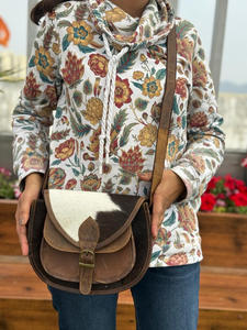 Nouveau sac à main en cuir de vachette véritable occidental élégant sac à bandoulière décontracté vente chaude en cuir véritable femmes bandoulière Cowgirl sacs à main - Product Image 2