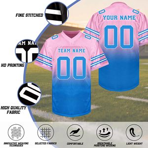 Maillot de football américain streetwear rétro coupe ample en mesh imprimé par sublimation, style décontracté pour équipe, coupe oversize - Product Image 2
