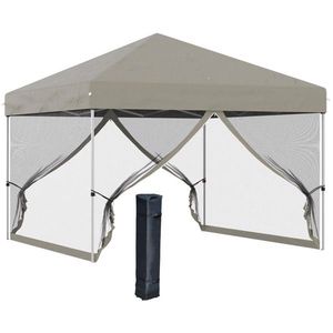 Tenda a baldacchino beige pop-up 3x3 metri - Product Image 1