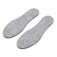 Semelles intérieures en feutre et latex pour l'hiver, chaudes, pour hommes et femmes, à découper sur mesure, coussin thermique, chauffe-pieds, inserts pour chaussures et bottes