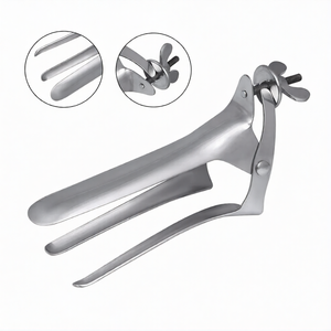 Espéculo Vaginal Polansky de 17 Pulgadas, 3 Hojas, Acero Inoxidable, Manual, Veterinario, Instrumento Quirúrgico Ortopédico para Animales Grandes - Product Image 1