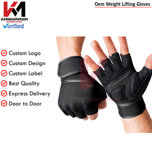 Gants de musculation en gros avec pouce en tissu éponge pour essuyer la sueur, logo personnalisé, gants d'entraînement - Product Image 2