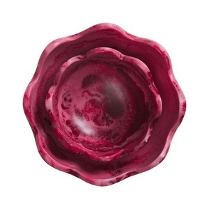 ชามเรซิ่นตกแต่งอย่างมีสไตล์ งานศิลปะทำมือจากเรซิ่น เป็นมิตรกับสิ่งแวดล้อม ชามผลไม้หรูหราทันสมัย ชามเสิร์ฟสลัดสำหรับผลไม้และของว่าง - Product Image 5