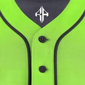 Ensemble de baseball pour hommes, matière 100% polyester, col en V de haute qualité, impression par transfert par sublimation par RIVIAN ATLANTIC - Product Image 6