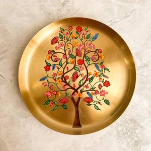 Service de table Kansa pour une personne, collection Kalpvriksha, vaisselle en bronze artisanale écologique, durable, résistante à la décoloration, du Punjab - Product Image 2